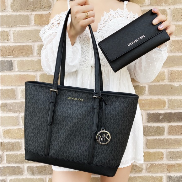 Michael Kors Handbags - Bundle Michael Kors Tote Wallet Black MK